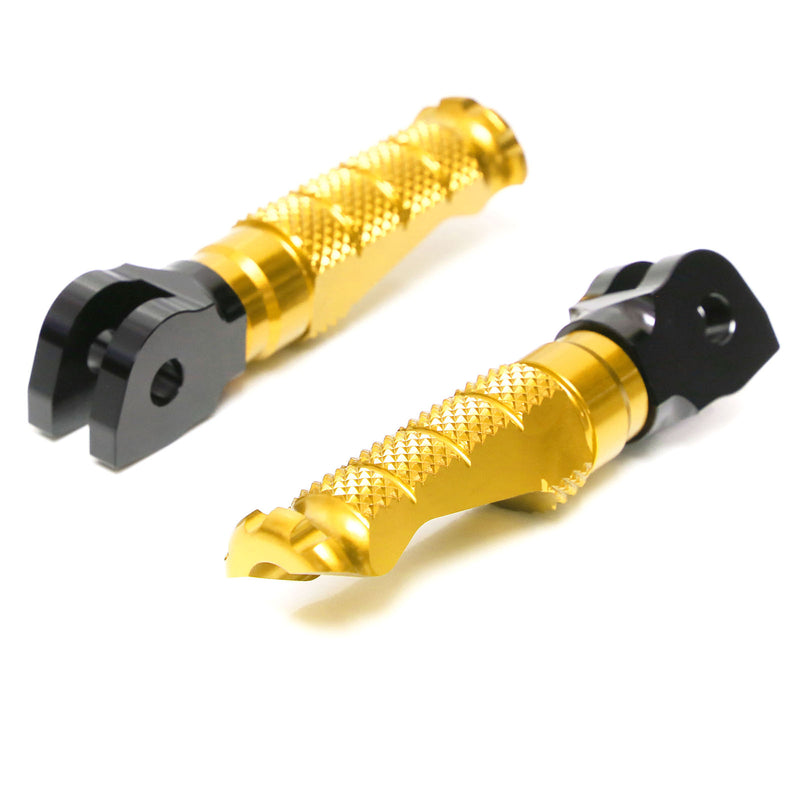 Fits Honda CB1000R CB500X CB600F RFIGHT Front Gold Foot Pegs - MC Motoparts