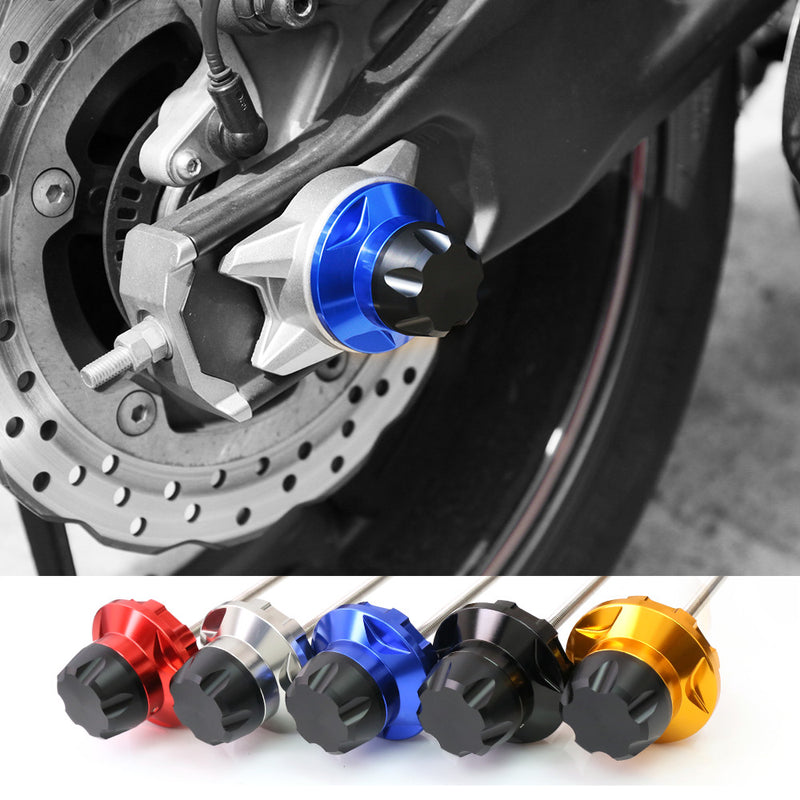 Fits Yamaha MT-07 YZF R7 XSR700 Aluminum Delrin Rear Axle Fork Slider - MC Motoparts