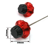 Fits Yamaha MT-07 YZF R7 XSR700 Aluminum Delrin Rear Axle Fork Slider - MC Motoparts