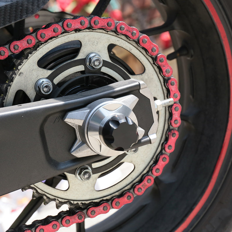 Fits Yamaha MT-07 YZF R7 XSR700 Aluminum Delrin Rear Axle Fork Slider - MC Motoparts