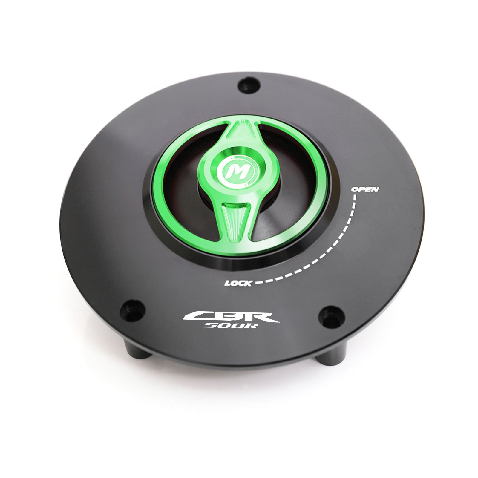 Green fuel cap Fit Honda CBR500R 2016-2020 REVO Logo Engraved Quick Lock Fuel Cap