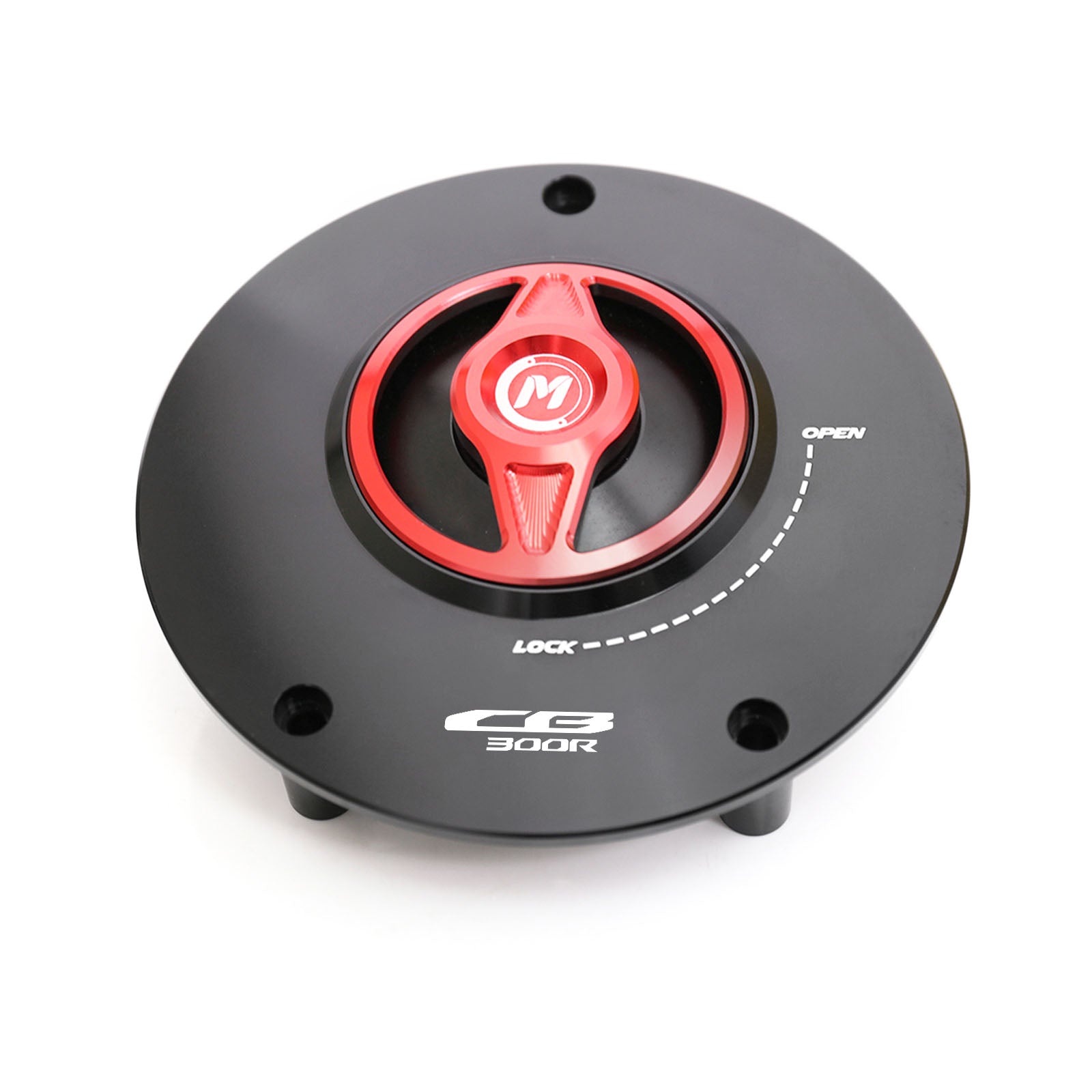 Red fuel cap Fit Honda CB300R 2019-2020 REVO Logo Engraved Quick Lock Fuel Cap