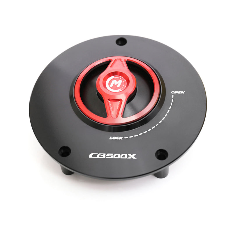 Red fuel cap Fit Honda CB500X 2016-2020 REVO Logo Engraved Quick Lock  Fuel Cap