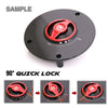 Detail of fuel cap Fit Honda Monkey 125 2018-2022 REVO Logo Engraved Quick Lock Fuel Cap