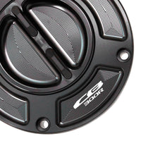 Black Colored Fit Honda CB300R 2019-2020 Logo Engraved Keyless Fuel Tank Cap - MC Motoparts
