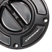 Black Colored Fit Honda CB500F 2016-2020 Logo Engraved Keyless Fuel Tank Cap - MC Motoparts