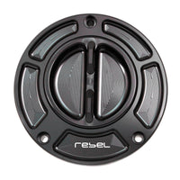 Black Fuel Cap Fit Honda CMX 300 500 Rebel 2017-2020 Logo Engraved Keyless Fuel Tank Cap - MC Motoparts