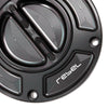 Black Colored Fit Honda CMX 300 500 Rebel 2017-2020 Logo Engraved Keyless Fuel Tank Cap - MC Motoparts