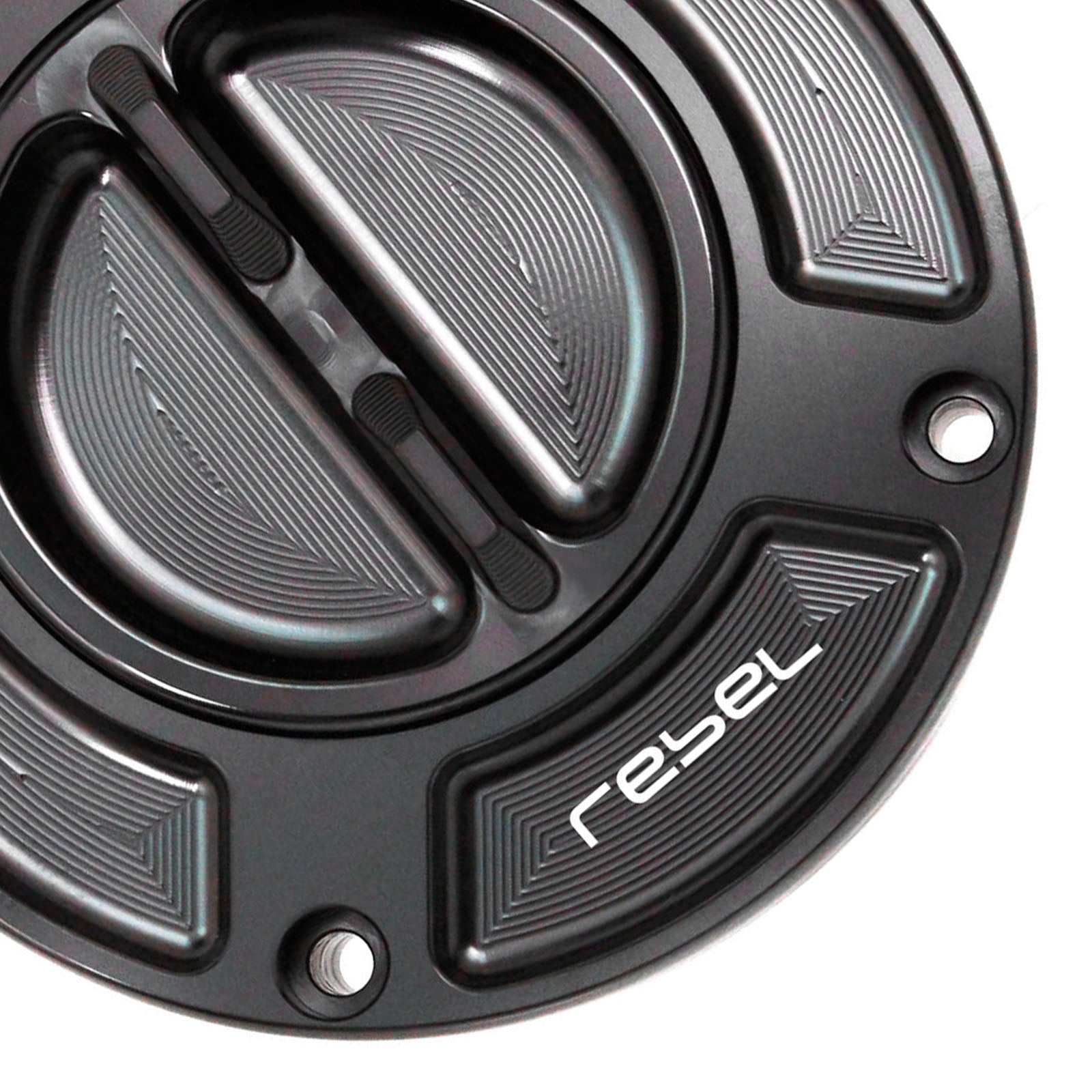 Black Colored Fit Honda CMX 300 500 Rebel 2017-2020 Logo Engraved Keyless Fuel Tank Cap - MC Motoparts