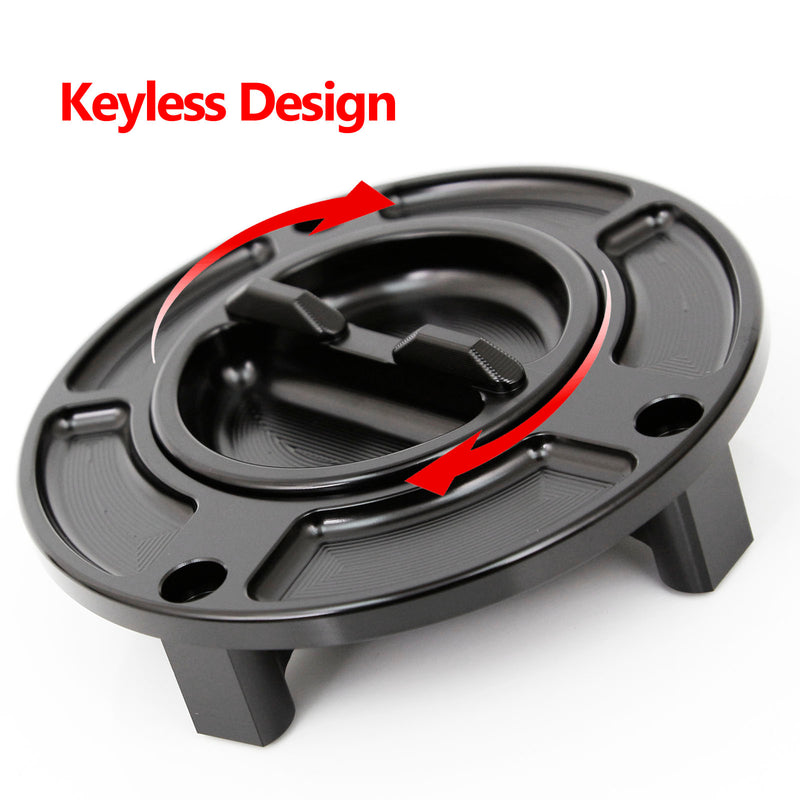 Detailed of Fit Honda CB300R 2019-2020 Logo Engraved Keyless Fuel Tank Cap - MC Motoparts