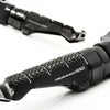 Aprilia PEGASO650 engraved front rider Black Foot Pegs