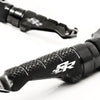 BMW engraved front rider Black Foot Pegs