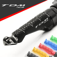 Yamaha TDM 850 91-01 engraved front rider Black Foot Pegs