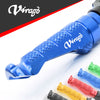 Yamaha Virago XV 535 750 engraved front rider Blue Foot Pegs