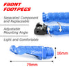 BMW F800GT engraved front rider Blue Foot Pegs