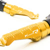 BMW K1300R engraved front rider Gold Foot Pegs