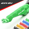 Kawasaki ER-6F 09-16 logo engraved front foot pegs