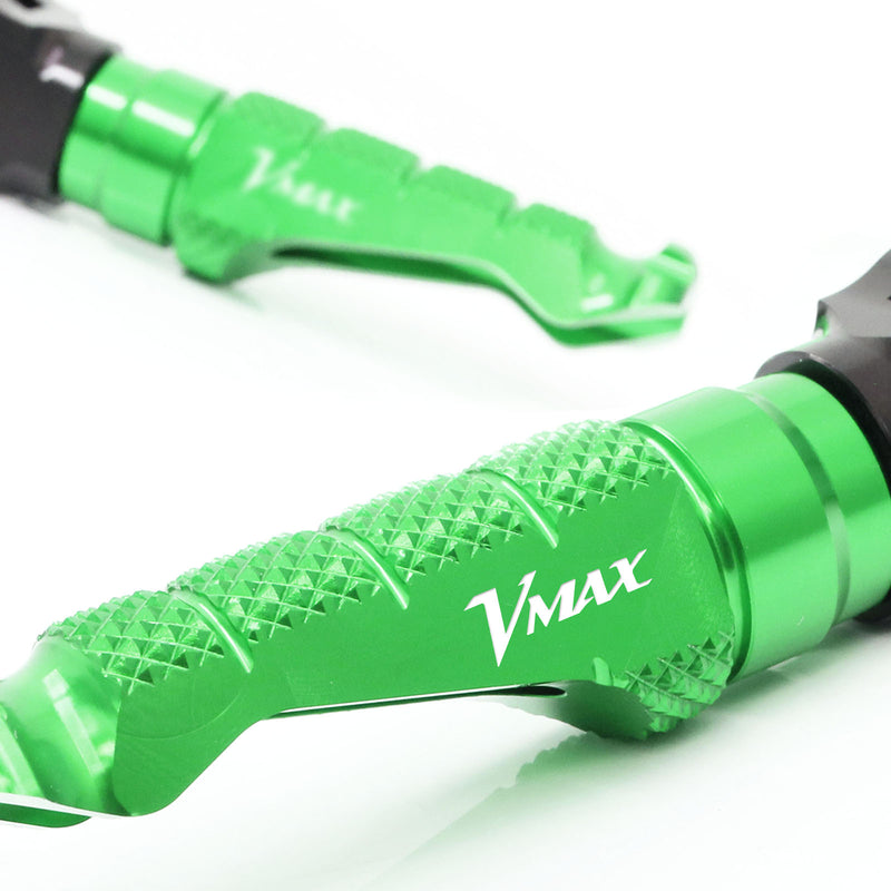 Yamaha Vmax 1700 1200 VMX engraved front rider foot pegs