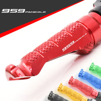 Ducati 959 Panigale 16-17 engraved front rider Red Foot Pegs