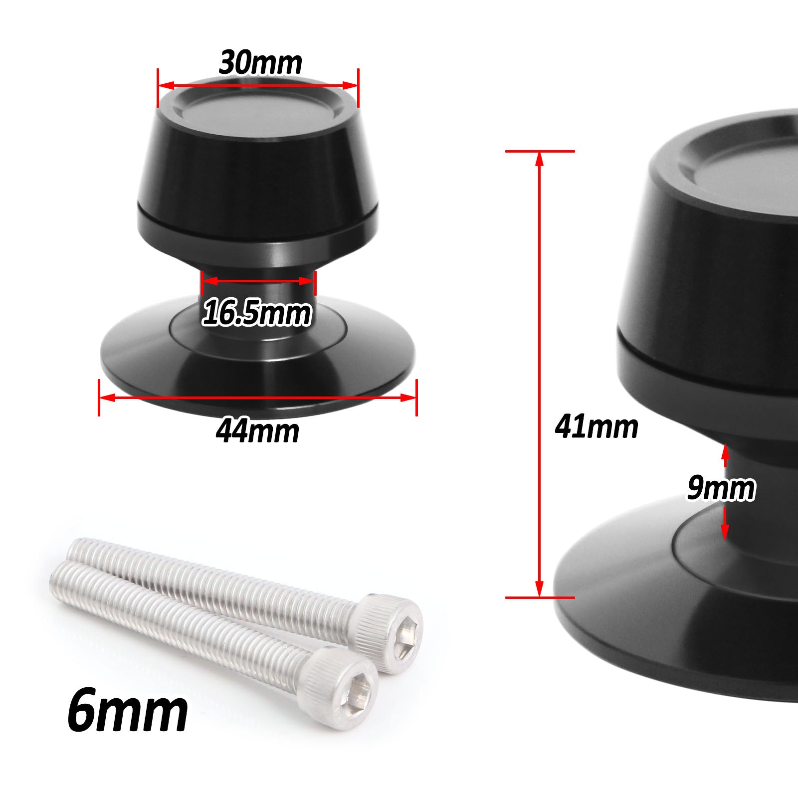 Fits Aprilia Caponord 1200 Dorsoduro 750 900 Eagle Biker 6mm Swingarm Spools