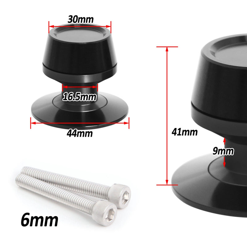 Fit Yamaha MT-09 Tracer Logo Engraved S-Fight 6mm Swingarm Spools - MC Motoparts