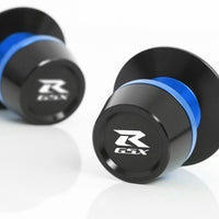 Fit Suzuki GSXR 600 750 Logo Engraved S-Fight 8mm Swingarm Spools - MC Motoparts