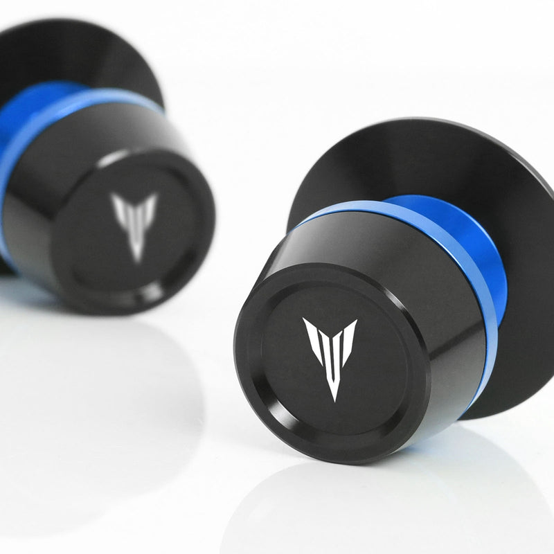 Fit Yamaha MT-10 MT-03 Logo Engraved S-Fight 6mm Swingarm Spools - MC Motoparts