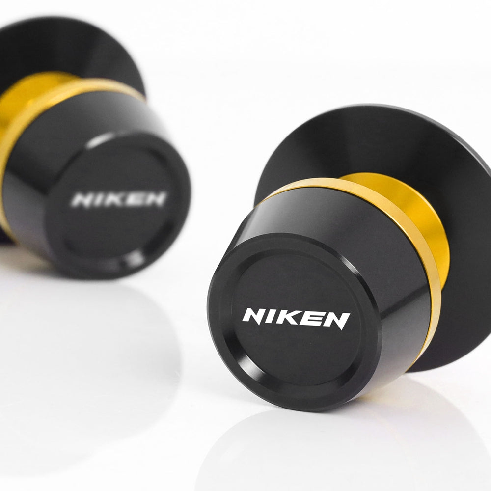 Fit Yamaha NIKEN GT Logo Engraved S-Fight 6mm Swingarm Spools - MC Motoparts