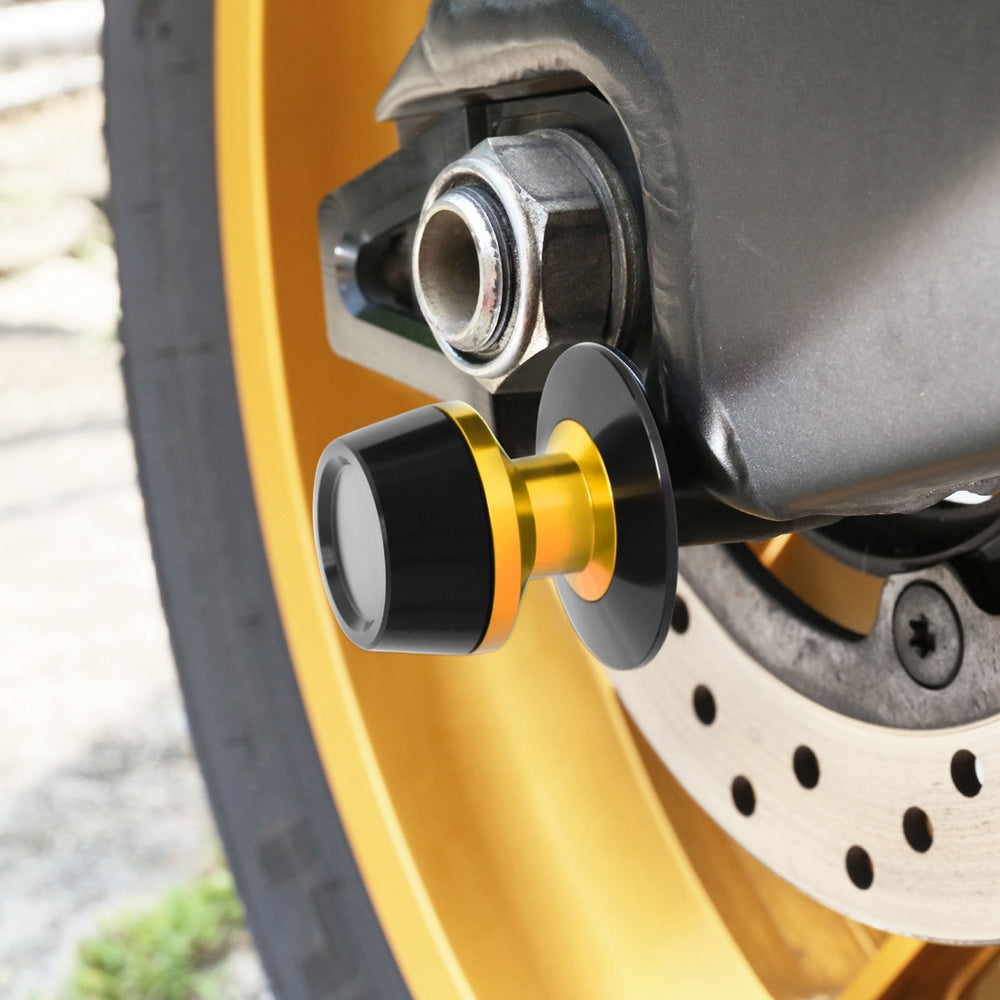 Fit Suzuki SFV 650 Gladius Logo Engraved S-Fight 8mm Swingarm Spools - MC Motoparts