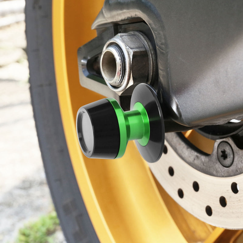 Fit Kawasaki ZRX1200 R Logo Engraved S-Fight 10mm Swingarm Spools - MC Motoparts