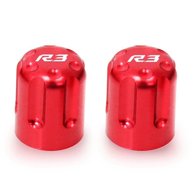 Fit Yamaha YZF R3 Engraved Logo Tire Valve Stem Caps - MC Motoparts