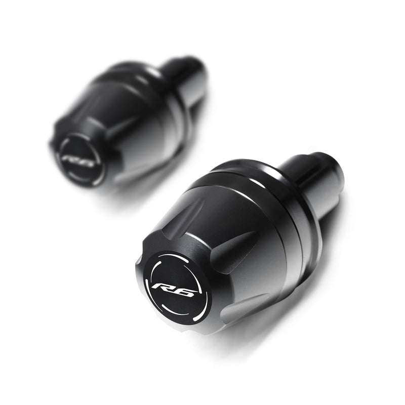Fit Yamaha YZF R6 2006-2019 Engraved V-Ranger Bar Ends - MC Motoparts
