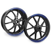 Robotic Pattern 17 inch Wheel Front & Rear Removable Rim Sticker Set - MC Motoparts