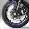 Robotic Pattern 17 inch Wheel Front & Rear Removable Rim Sticker Set - MC Motoparts