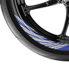 Stripe Pattern 17 inch Wheel Front & Rear Removable Rim Sticker Set - MC Motoparts