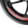 Stripe Pattern 17 inch Wheel Front & Rear Removable Rim Sticker Set - MC Motoparts