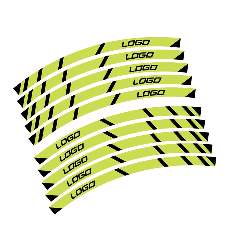 Fit Kawasaki Z1000 Logo Stripes Wheel Rim Edge Sticker - MC Motoparts