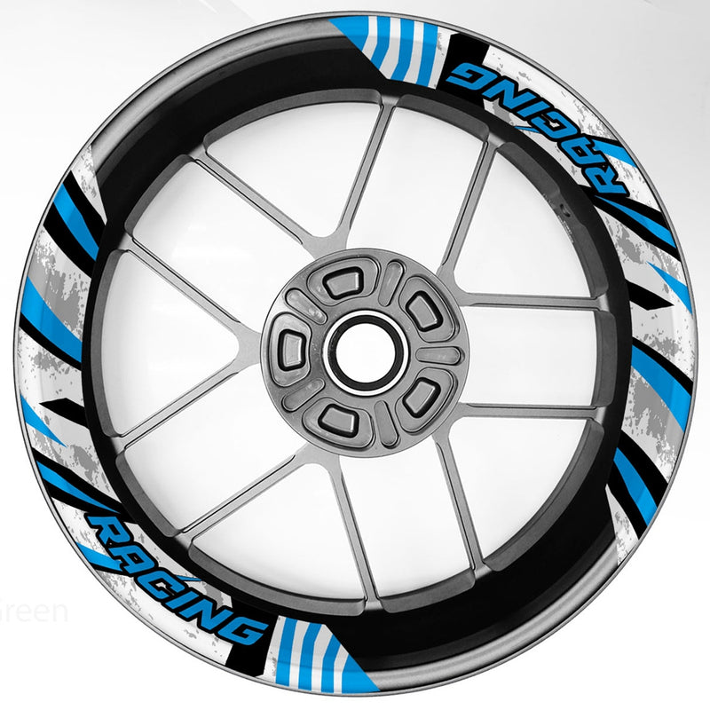 S14 17 inch Rim Front & Rear Removable 2-Piece Rim Sticker For Honda CB900F CB600F Hornet