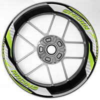 S15 17 inch Rim Front & Rear Removable 2-Piece Rim Sticker For Kawasaki ER6F ER6N Ninja 650