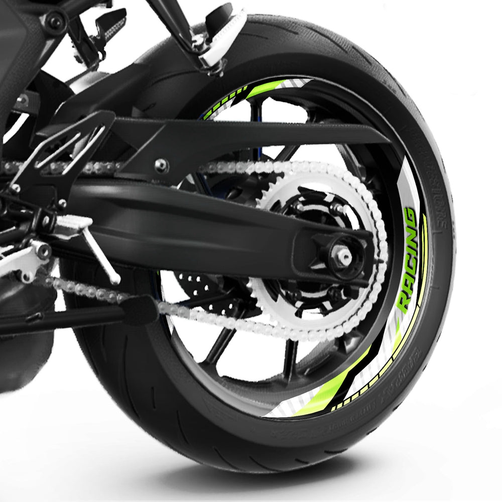 S15 17 inch Rim Front & Rear Removable 2-Piece Rim Sticker For Kawasaki ER6F ER6N Ninja 650