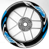S16 17 inch Rim Front & Rear Removable 2-Piece Rim Sticker For Kawasaki Ninja 250 300 400 650