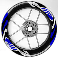 S16 17 inch Rim Front & Rear Removable 2-Piece Rim Sticker For Kawasaki Ninja 250 300 400 650