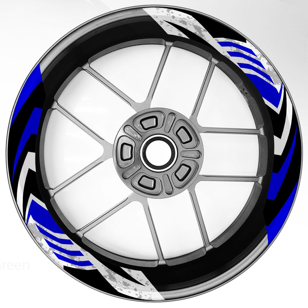 S16 17 inch Rim Front & Rear Removable 2-Piece Rim Sticker For Kawasaki Ninja 250 300 400 650