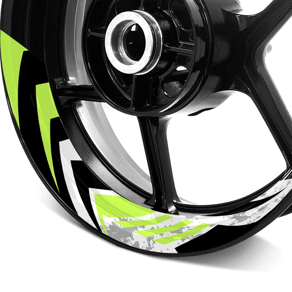 S16 17 inch Rim Front & Rear Removable 2-Piece Rim Sticker For Kawasaki Ninja 250 300 400 650