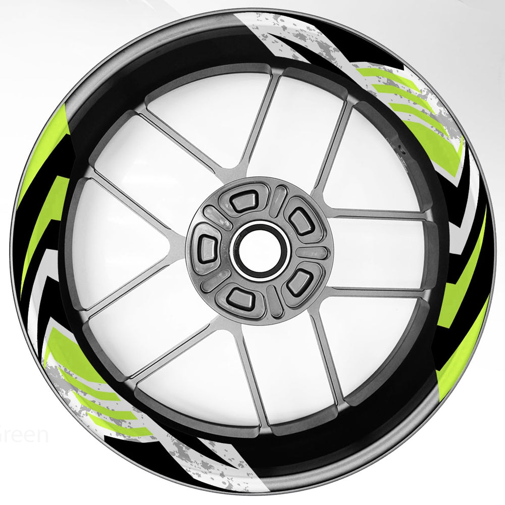 S16 17 inch Rim Front & Rear Removable 2-Piece Rim Sticker For Kawasaki Ninja 250 300 400 650