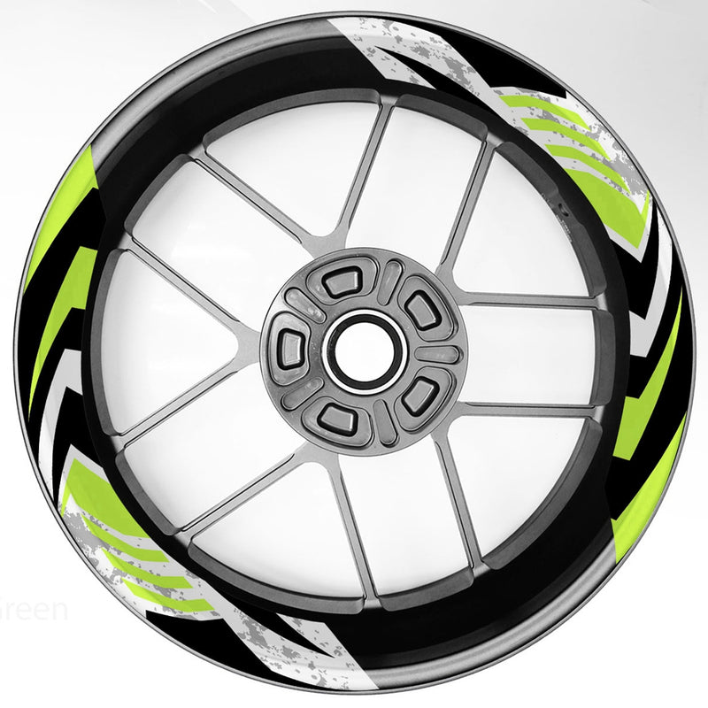 S16 17 inch Rim Front & Rear Removable 2-Piece Rim Sticker For Kawasaki Ninja 250 300 400 650