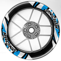 S17 17 inch Rim Front & Rear Removable 2-Piece Rim Sticker For Kawasaki Z650 Z750 Z900 Z1000