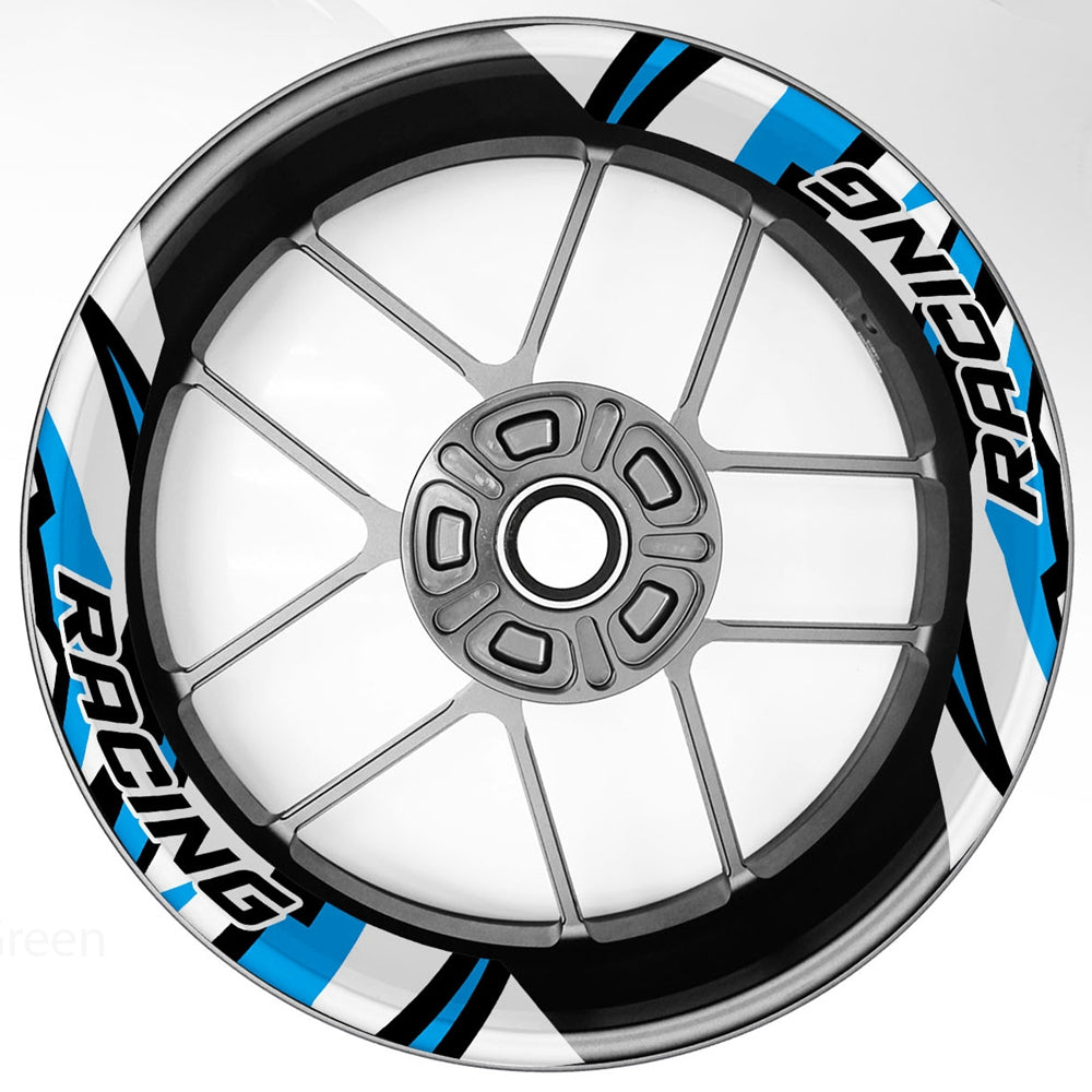 S17 17 inch Rim Front & Rear Removable 2-Piece Rim Sticker For Kawasaki Z650 Z750 Z900 Z1000