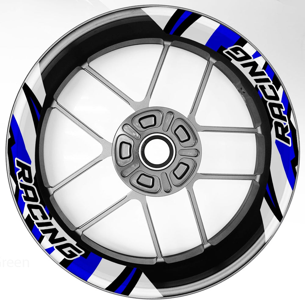 S17 17 inch Rim Front & Rear Removable 2-Piece Rim Sticker For Kawasaki Z650 Z750 Z900 Z1000