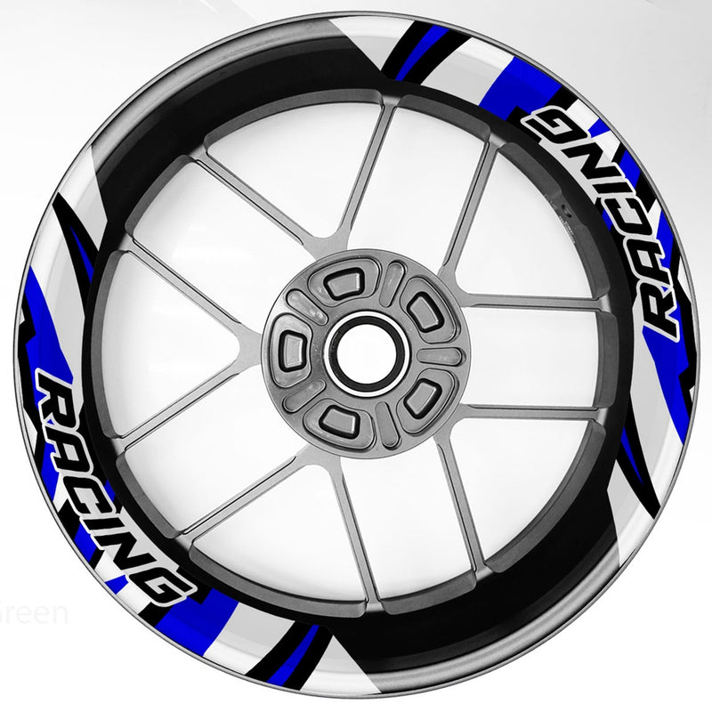 S17 17 inch Rim Front & Rear Removable 2-Piece Rim Sticker For Kawasaki Z650 Z750 Z900 Z1000